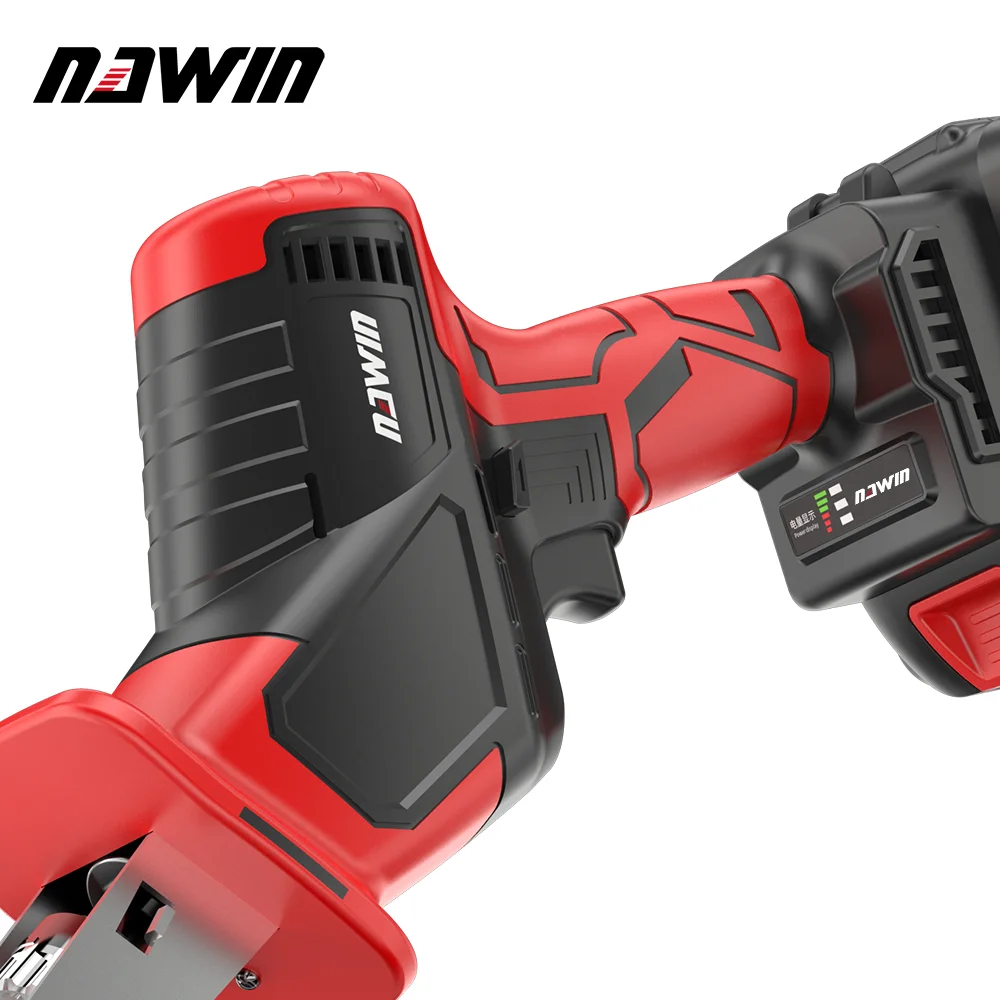 NAWIN 20V Cordless Reciprocating Saw Adjustable Speed Electric Saw Saber Saw Portable for Wood Metal Cutting Saw