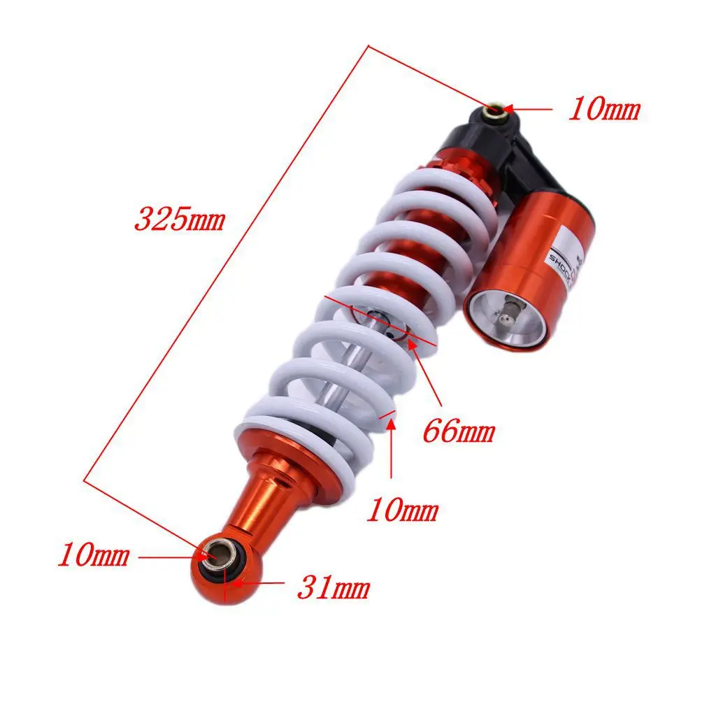 

Universal 325mm air shock absorber front and rear suspension springs for scooter dirt bike Gokart Quad ATV motorcycle