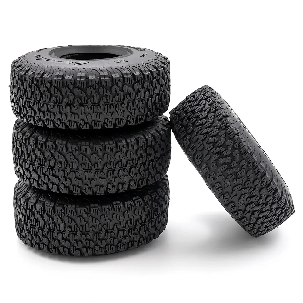 4 stücke 1,9 Zoll Gummi Reifen 110*45mm Für 1/10 Rc Crawler Auto Trax Trx4 Axial Scx10 Wraith Rc4wd Yikong Rgt Wrangler 1,9 Rad – Detail 1