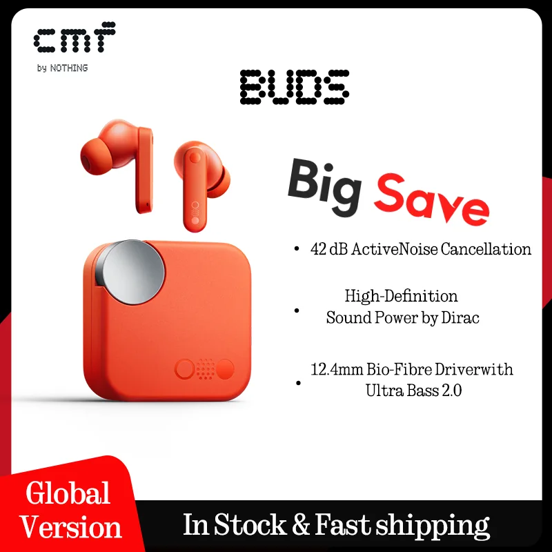 حار بيع براعم CMF مع 42dB ANC إلغاء الضوضاء النشط مع وضع الشفافية IP54 بلوتوث 5.3 #1