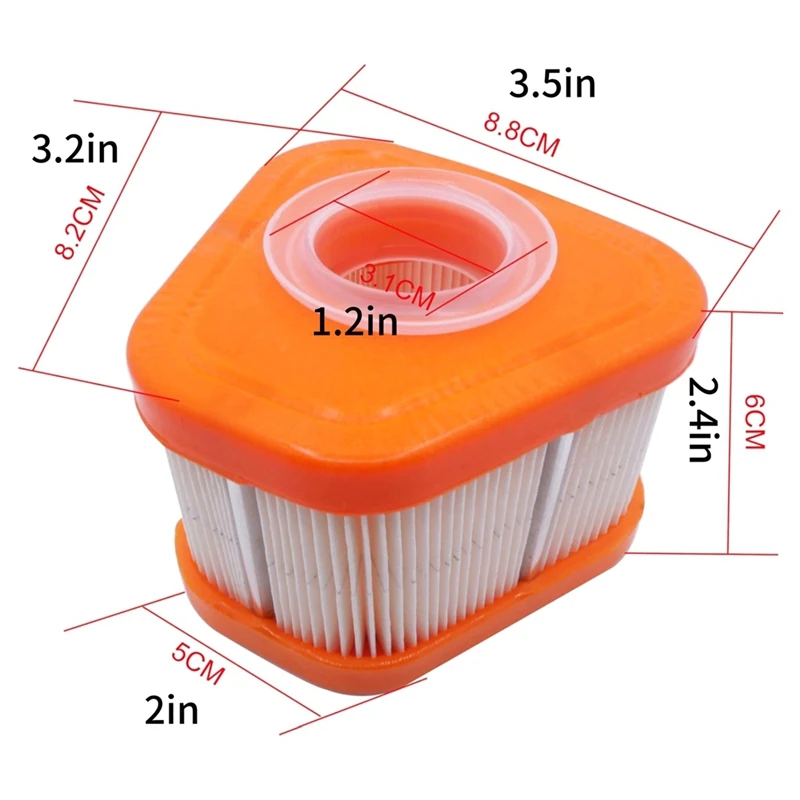 a03f-embalagem-com-2-unidades-filtro-de-ar-595853-com-pre-filtro-para-motor-de-cortador-de-relva-briggs-stratton-115p02-115p05-123p02