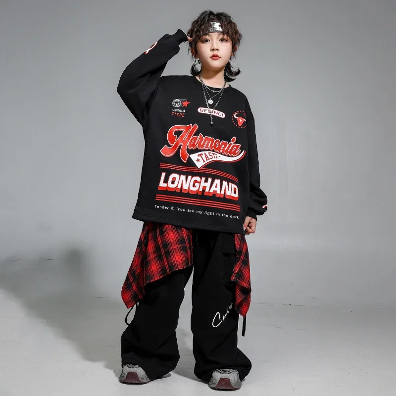 Jungen Hip Hop Cool Hoodie Weste Cargo Hosen Mädchen Mode Jazz Street Dance Kostüm Kinder Kleidung Set Kinder K-pop Streetwear