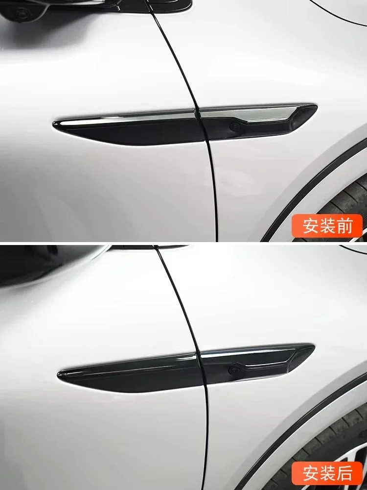 

For Xpeng G6 2023 2024 2025 Side Mark Leaf Board Gloss Black Anti-Scratch Front Fender Stickers Accessories Decoration Modified