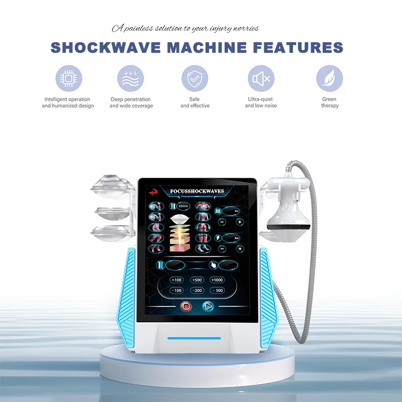 Desktop Shock Wave Therapy Machine Quickly Relieves Pain And Sports Rehabilitation Focuses On Neurology Physiotherapy Equipment