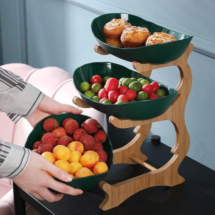 DS Cake Dessert Fruit Tray Bedside Table Tray