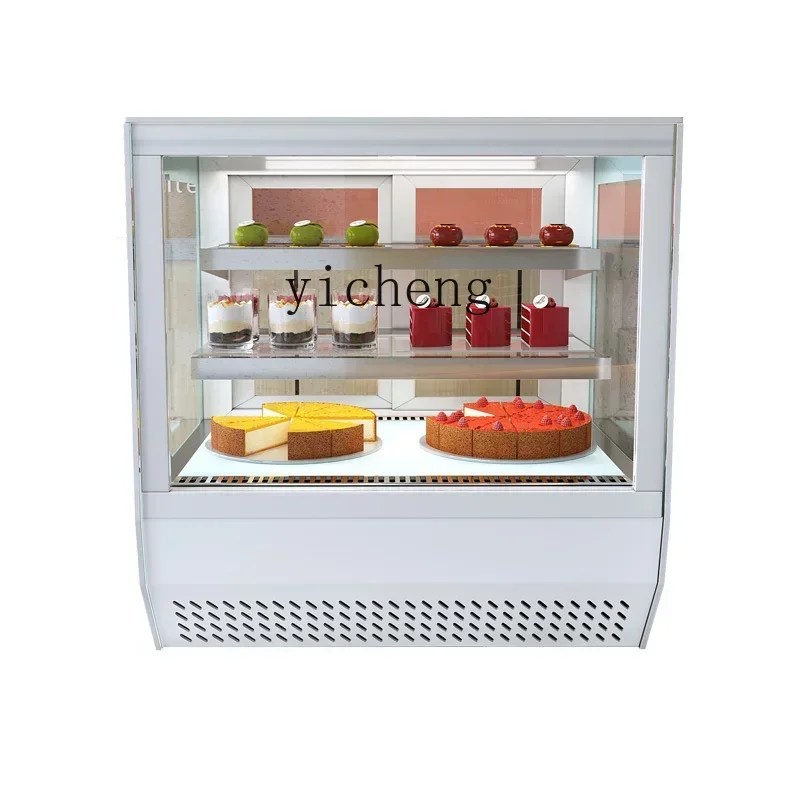 

ZZ refrigerated display cabinet commercial food glass fresh-keeping cabinet desktop small air cooling