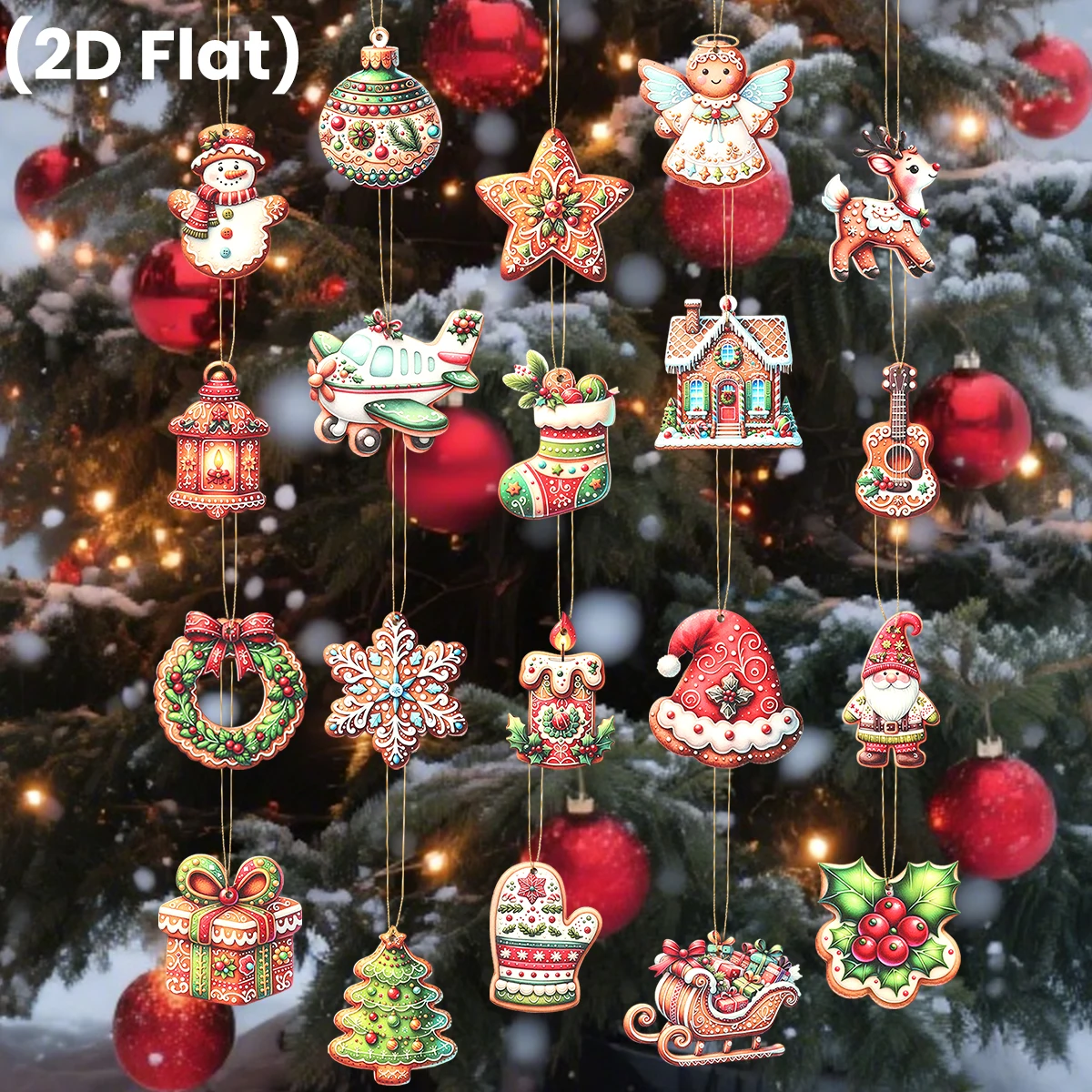 

Christmas Wooden Pendant Merry Christmas Decoration for Home 2025 Pendant Xmas Ornament Navidad Natal Happy New Year Gift 2026