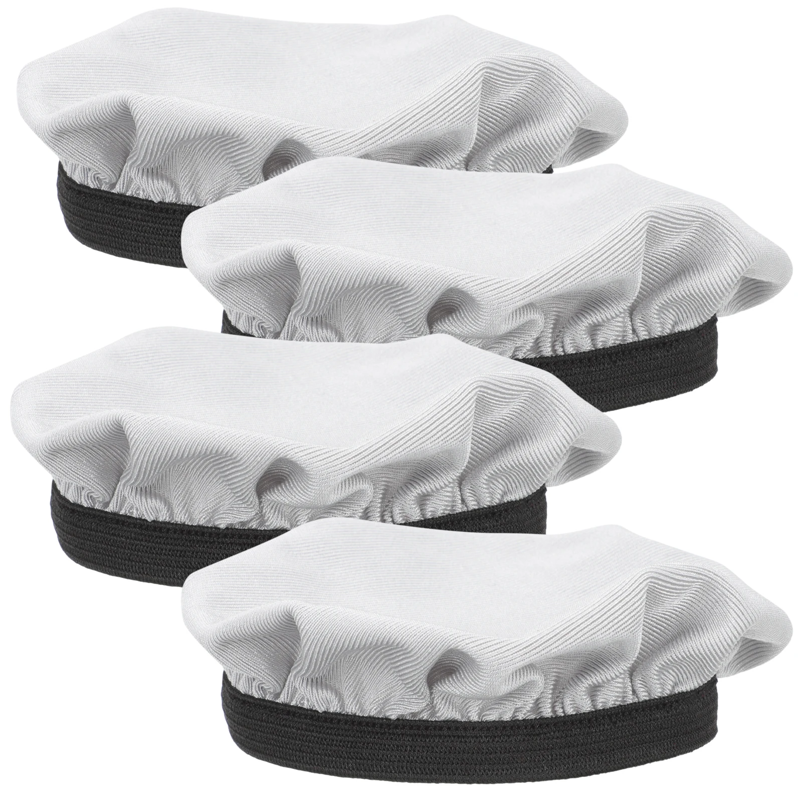 

4 Pcs Headphone Ear Pads Covers Replacement Grey Stretchable Fabric Protector for Earphones Lightweight Dustproof