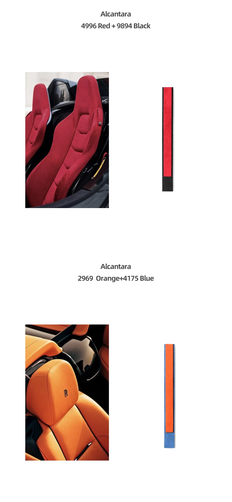Für Tesla BMW Mercedes Audi Porsche Volkswagen Toyota Honda Made aus Alcantara Auto Lenkrad Top Center Marker Zubehör – Detail 10
