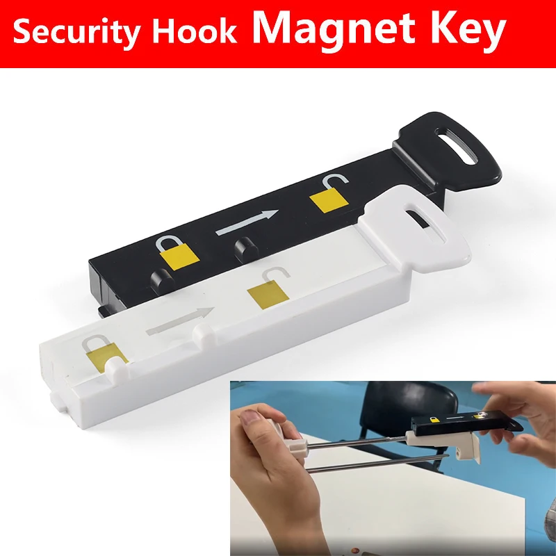 Schwarz/Weiß S3 Handkey Eas Magnaetic Display Haken Detacheur s3 schlüssel für sicherheit stop lock-Tag remover Sicherheit Tag