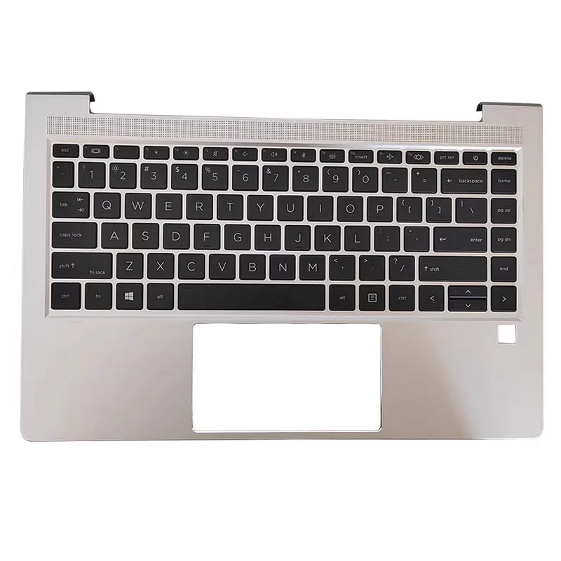 

Новый и оригинальный верхний чехол C для HP Probook 440 445 G8, серебристый, с подсветкой отверстия SD