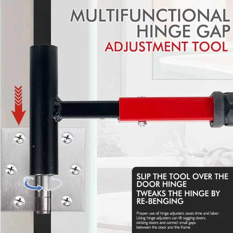 Door Hinge Wrench Kit Door Hinge Adjustment Tool 14/19/21/25mm Precision Tool Set with Replacement Hinge Wrench Heads