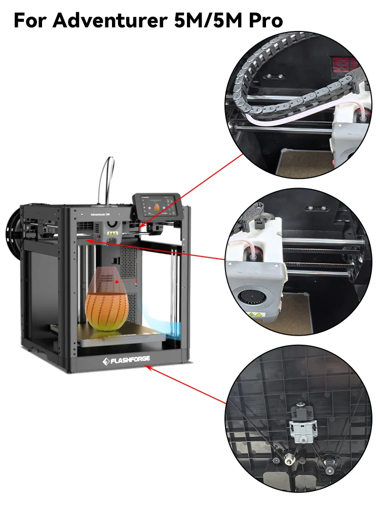 Wysokiej jakości pasek osi XYZ 6mm do drukarki 3D Flashforge AD5M / 5M Pro, części zamienne do drukarek 3D AD5M/AD5M Pro — zdjęcie produktu 7