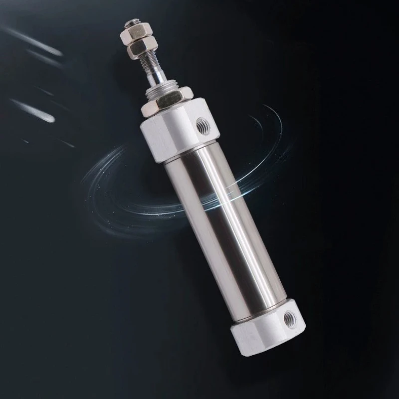 Mini Stainless Steel Air Cylinder CDJ2B16,Compact Pneumatic Actuator, 16mm Bore 5-100mm Stroke, for Factory Automation Equipment