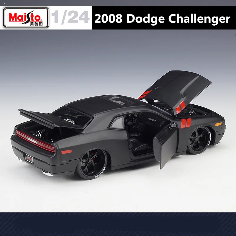 Maisto 1:24 2008 Dodge Challenger โลหะผสมรถแข่งของเล่นรุ่น Diecasts โลหะของเล่นรถจำลองคอลเลกชันเด็กของขวัญ