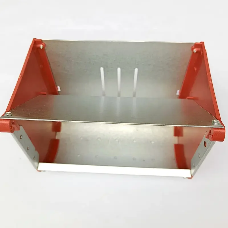 Red Rabbit Feeder equipment rabbit feed trough used in farming cage 15cm  rabbit  feeder