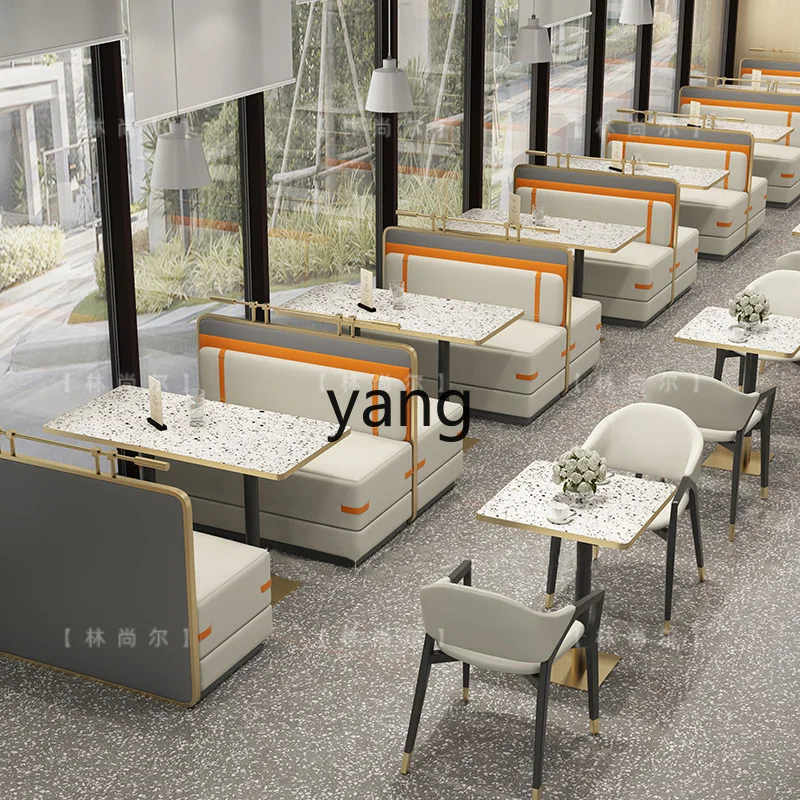TGF restaurant booth sofa tea house industrial style bar custom wall cafe sofa