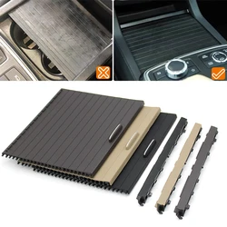 Interior Car Dark Brown Drink Water Cup Holder Cover Roller Blind Shutter For Mercedes Benz ML GL GLE GLS W166 W292 2012-2018