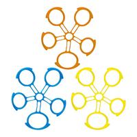 Hand Gripper 1LB/2LB/3LB Silicone Finger Expander Exercise Hand Grip Wrist Strength Trainer Finger Exerciser Resistance Bands