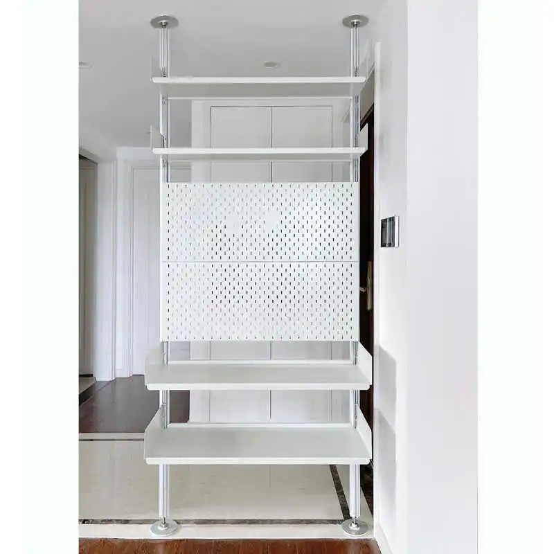 Étagère à figurines, bibliothèque à séparation réglable, panneau à trous