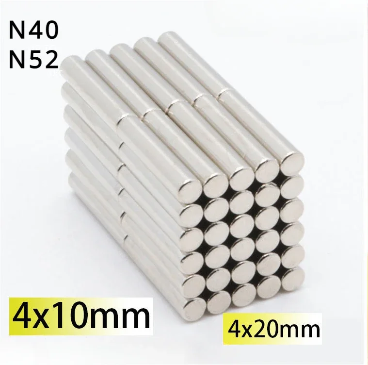 

N40 N52 4x10 4x20 5x10 Magnet Superpower Rare Earth strong Customised Ebike Search Magnetic Neodymium NdFeB Magnets Fridge DIY