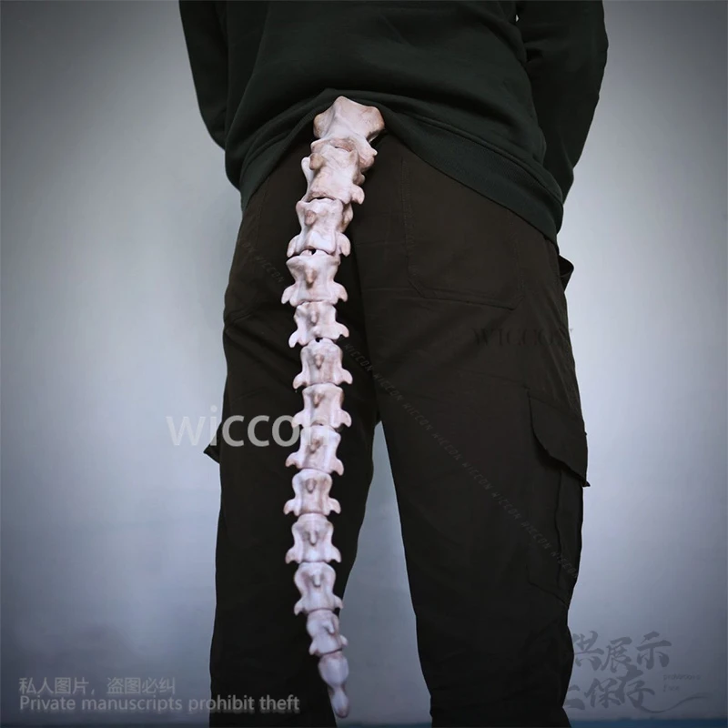 Pakaian Bulu Berbulu 3D Asam Polilaktat Tulang Naga Sendi Bergerak Ekor Cosplay Anime Hadiah Pesta Natal Halloween Cos Disesuaikan