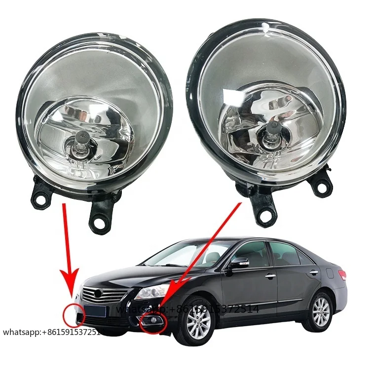 

Accessories Car Fog Lamp Light 81210-06052 81220-06052 Left Right Fog Light for Camry COROLLA Highlander REIZ RAV4 Bumper Lights