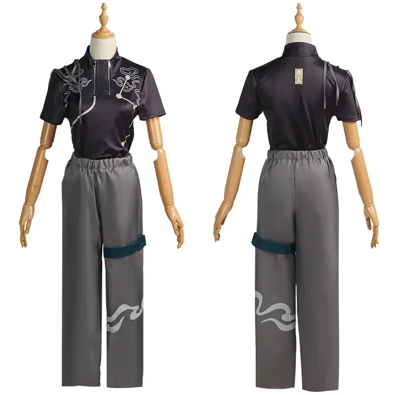 Traje de Cosplay de Dan Heng imbitor Lunae para hombres, juego de Anime, Honkai Star Rail, peluca, pendientes, zapatos, uniforme guapo