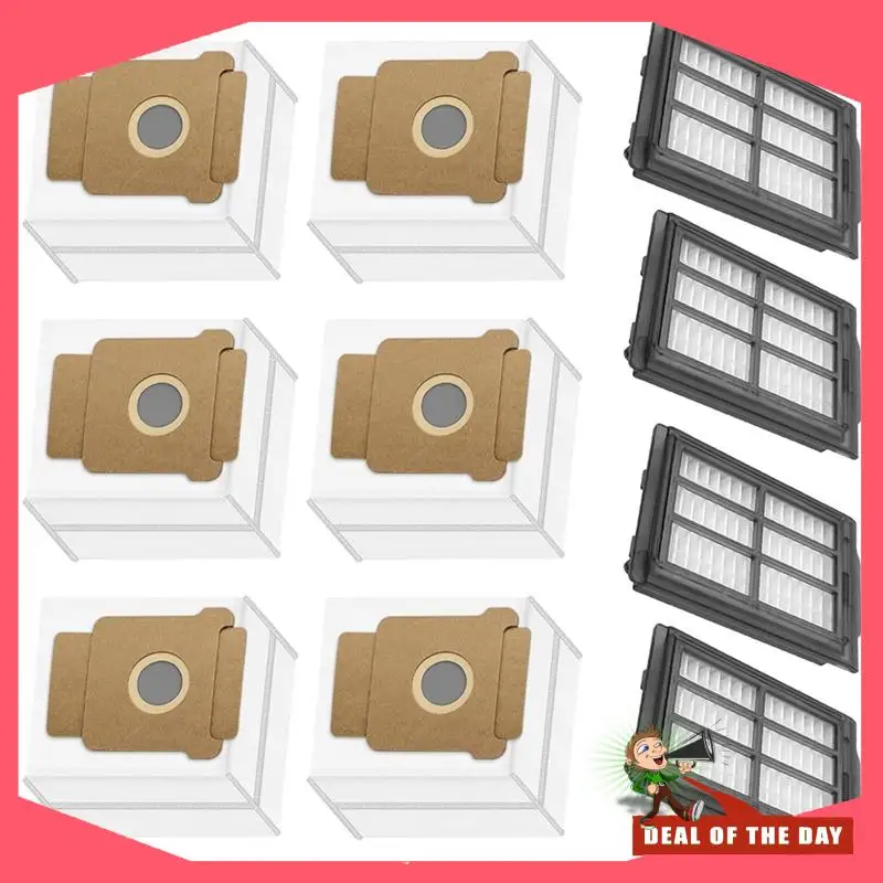 จัดส่งตลอด 24 ชั่วโมง 10PCS เครื่องดูดฝุ่นอุปกรณ์เสริมสําหรับ Irobot Roomba Plus 505 Combo/405 Combo ตัวกรอง HEPA ฝุ่น