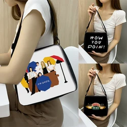 Friends Print Shoulder Bag TV Show Women Handbags for Travel Casual CENTRAL PERK Messenger Bag Underarm Crossbody Bags Gift