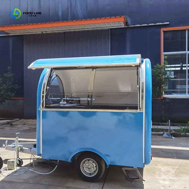 Food Trailer Fully Equipped Pizza Truck Mobile Ice Cream Coffee Hot Dog Trailer FL Customized