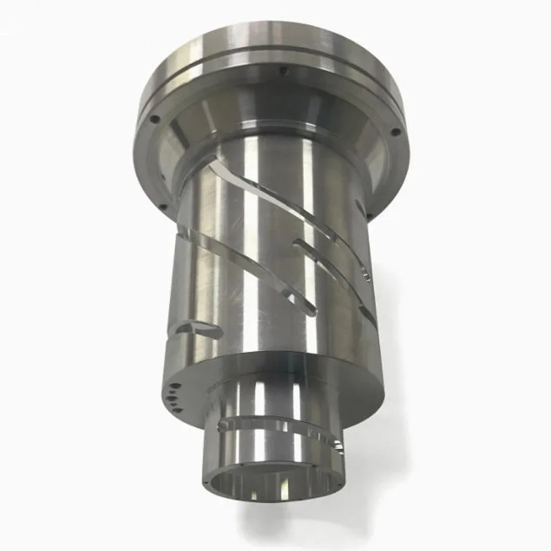 

Изготовленная на заказ токарный станок с ЧПУ, втулка с винтовой канавкой из нержавеющей стали, токарные компоненты с ЧПУ