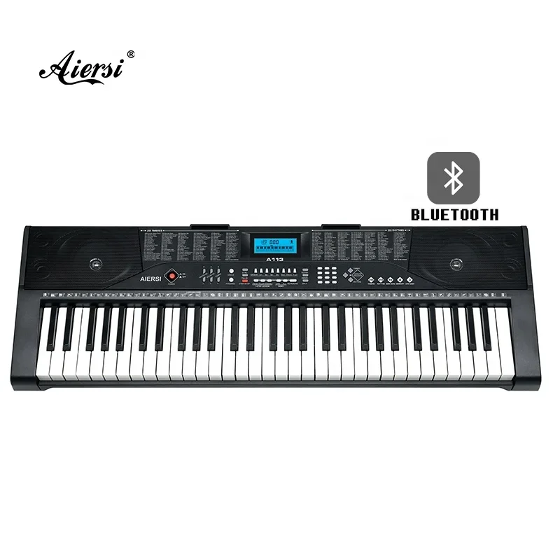 

Basic arranger keyboard musical instruments LCD display 61 keys electronic organ with drum five octaves for music play