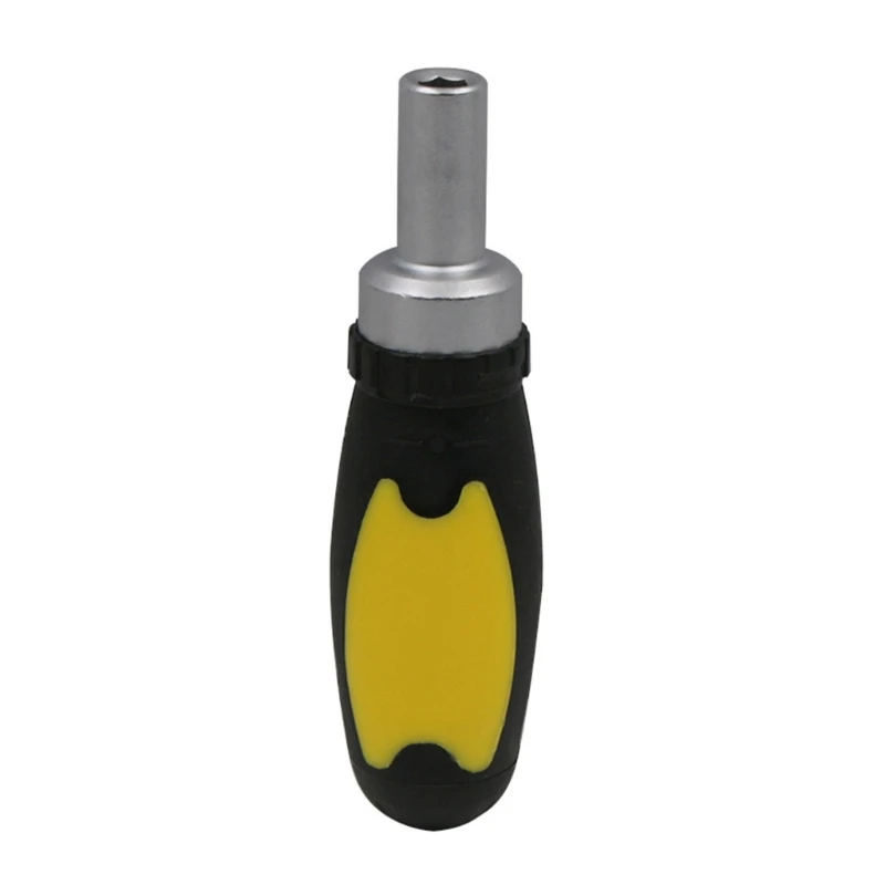 Ratchet Screwdriver Handle 1/4 Inch Bit Holder, Screwdriver Handle