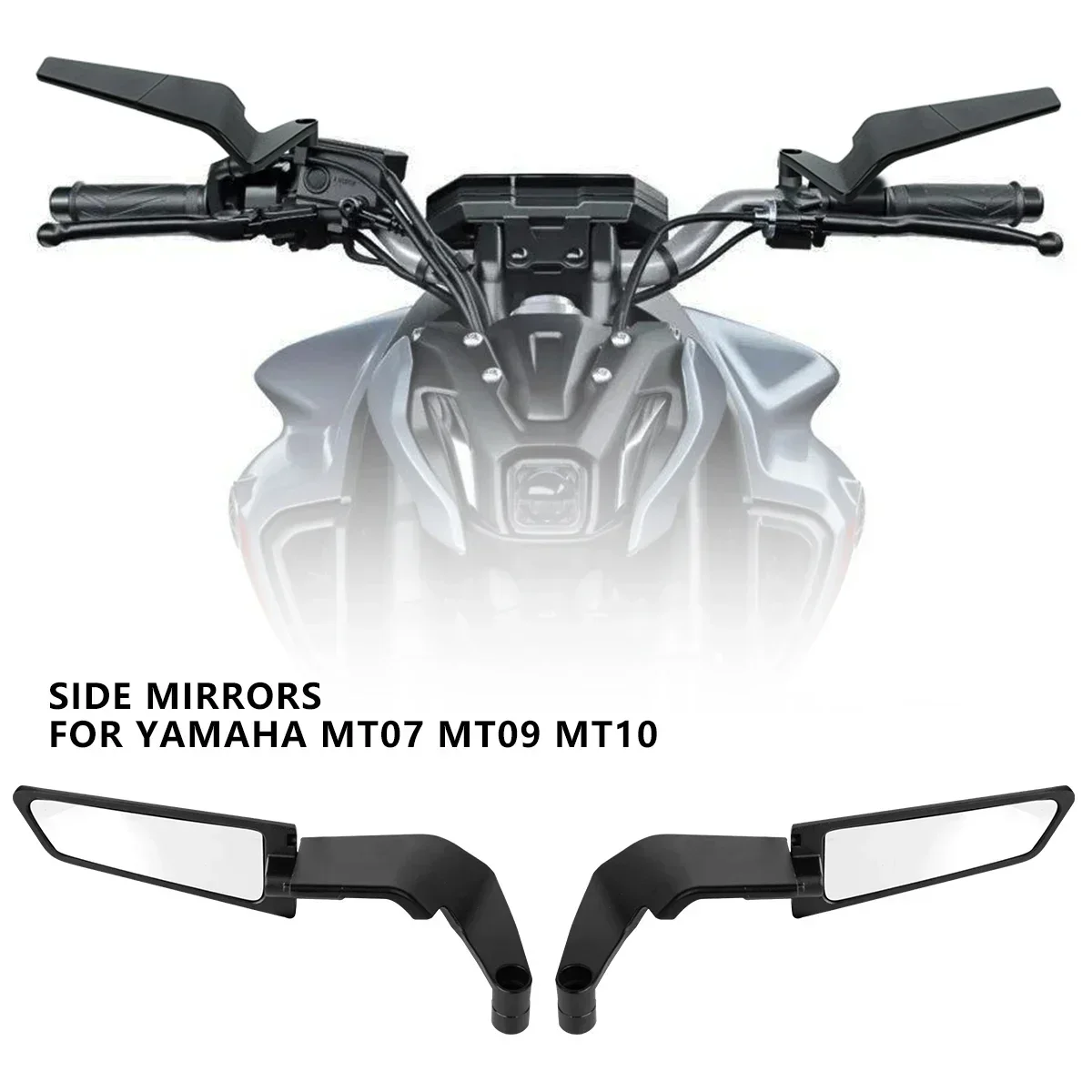 

For YAMAHA MT 07 MT07 MT 09 MT09 SP MT 10 MT10 SP Motorcycle Mirrors Stealth Winglets Mirror Kits To Rotate Adjustable Amagi