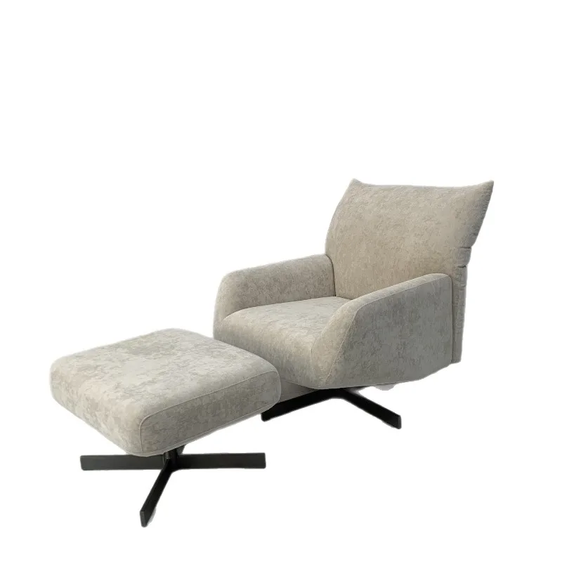 Modern Minimalist Sofa Chair Living Room Leisure Rotating Single  Designer  Simple Fabric Single