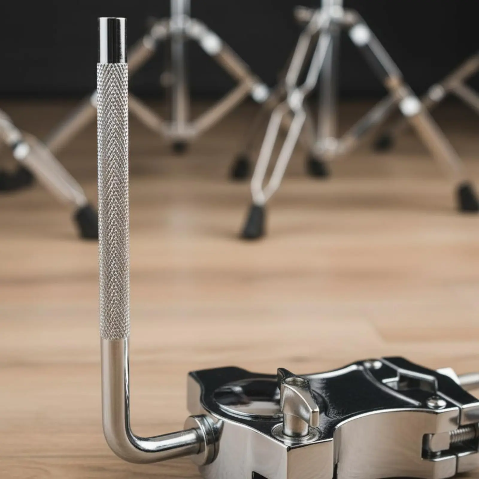 

Single Ball Drum Clamp Adjustable Angle Drum Ball Clamp L Rod Holder Heavy Duty Music Hardware Long-Lasting Metal for Drummers