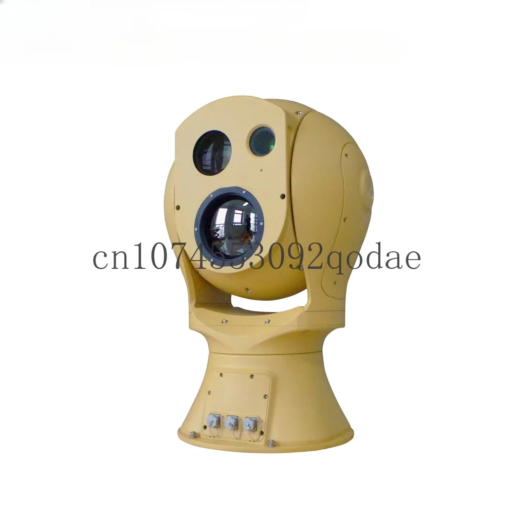 Vessel Mounted Ultra Long-range Multi-sensor EO IR 92X Zoom Gyro Thermal Infrared Ptz Camera with Rangefinder