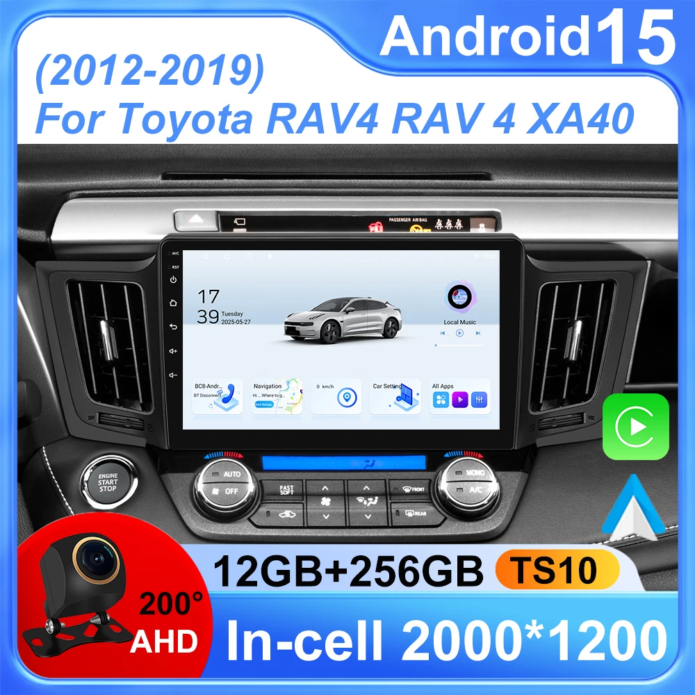 Автомобильный радиоприемник Android 15 для Toyota RAV4 RAV 4 XA40 2012-2019 Carplay Android Auto Qualcomm Автомобильный стерео мультимедийный плеер 48EQ 2 Din Автомобильный радиоприемник Android 15 для Toyota RAV4 RAV 4 XA40 2012-2019 Carplay Android Auto Qualcomm Автомобильный стерео мультимедийный плеер 48EQ 2 Din