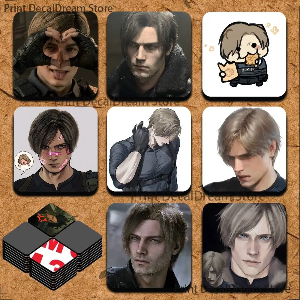 

RE9 Leon R-Resident Cute Cartoon Anime Refrigerator Magnets Soft Magnetic Heat Transfer Refrigerator Magnets Gift