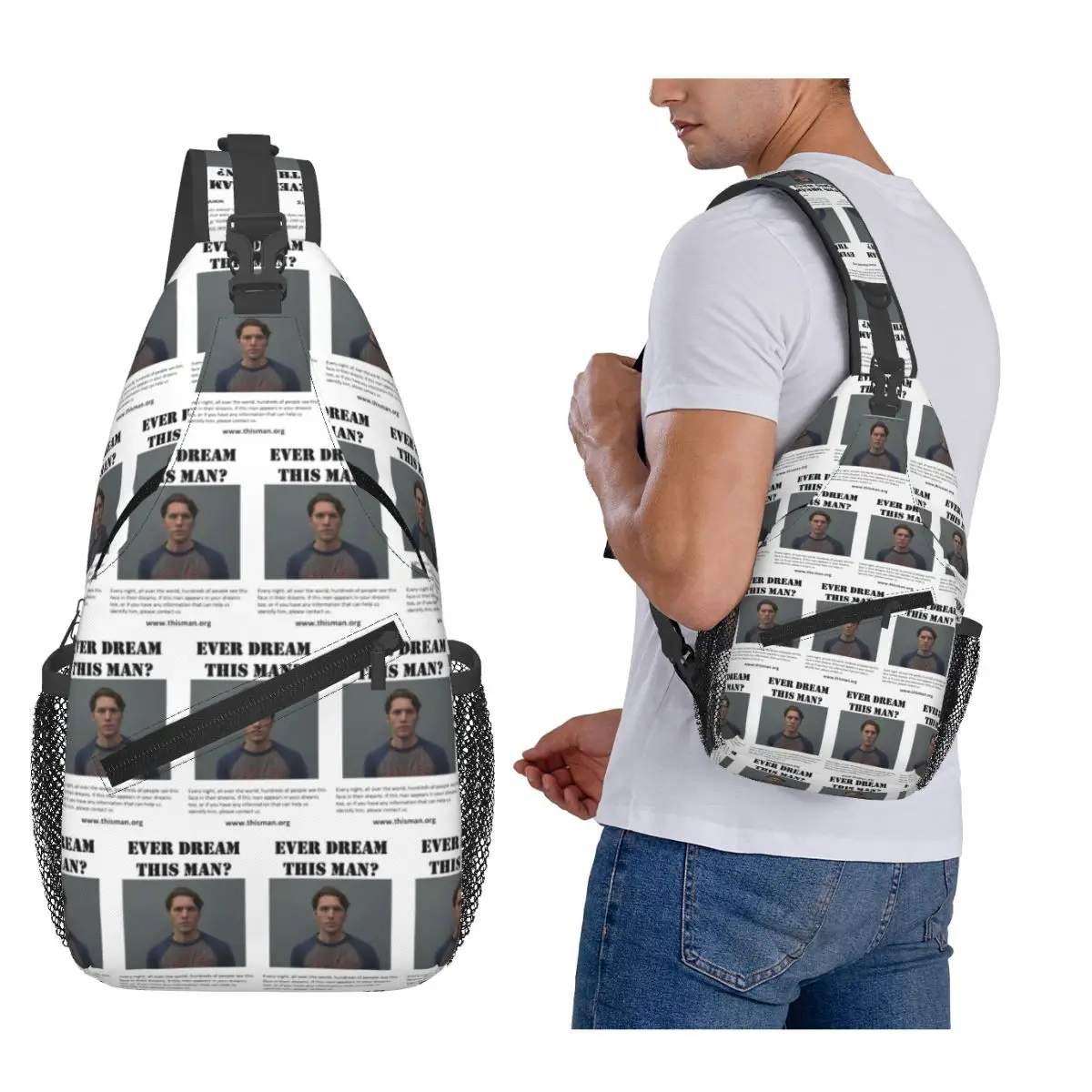 

Ever Dream This Jerma Chest Bag Men Sling Crossbody Backpack Chest Bag Travel Hiking Daypack Shoulder Bag