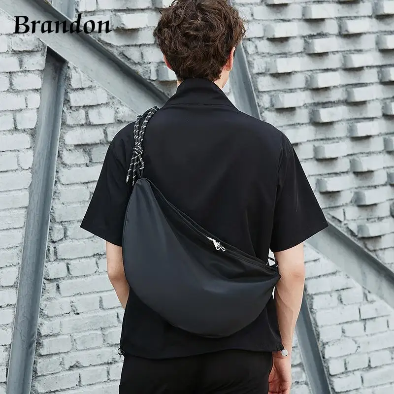 

Fashionable unisex high-end casual crossbody nylon sports large capacity travel crossbody backpack practical shoulder bag