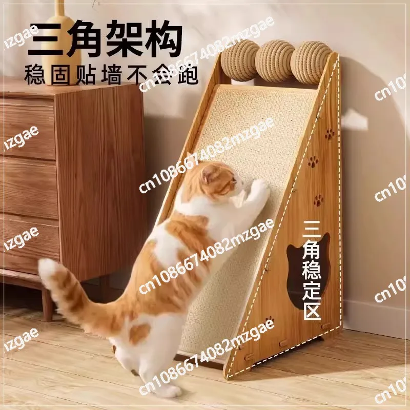 

Простая вертикальная когтеточка из массива дерева, не осыпающаяся, для кошек, для заточки когтей, защита дивана от царапин.