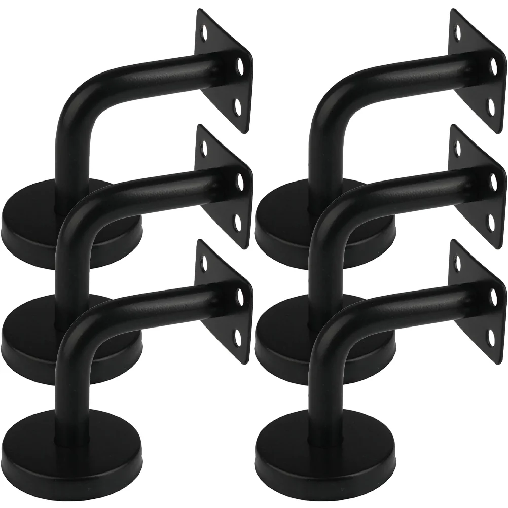 

6 Pcs Picture Rail Hooks Staircase Handrail Bracket Kit Railing Brackets for Deck Hanging