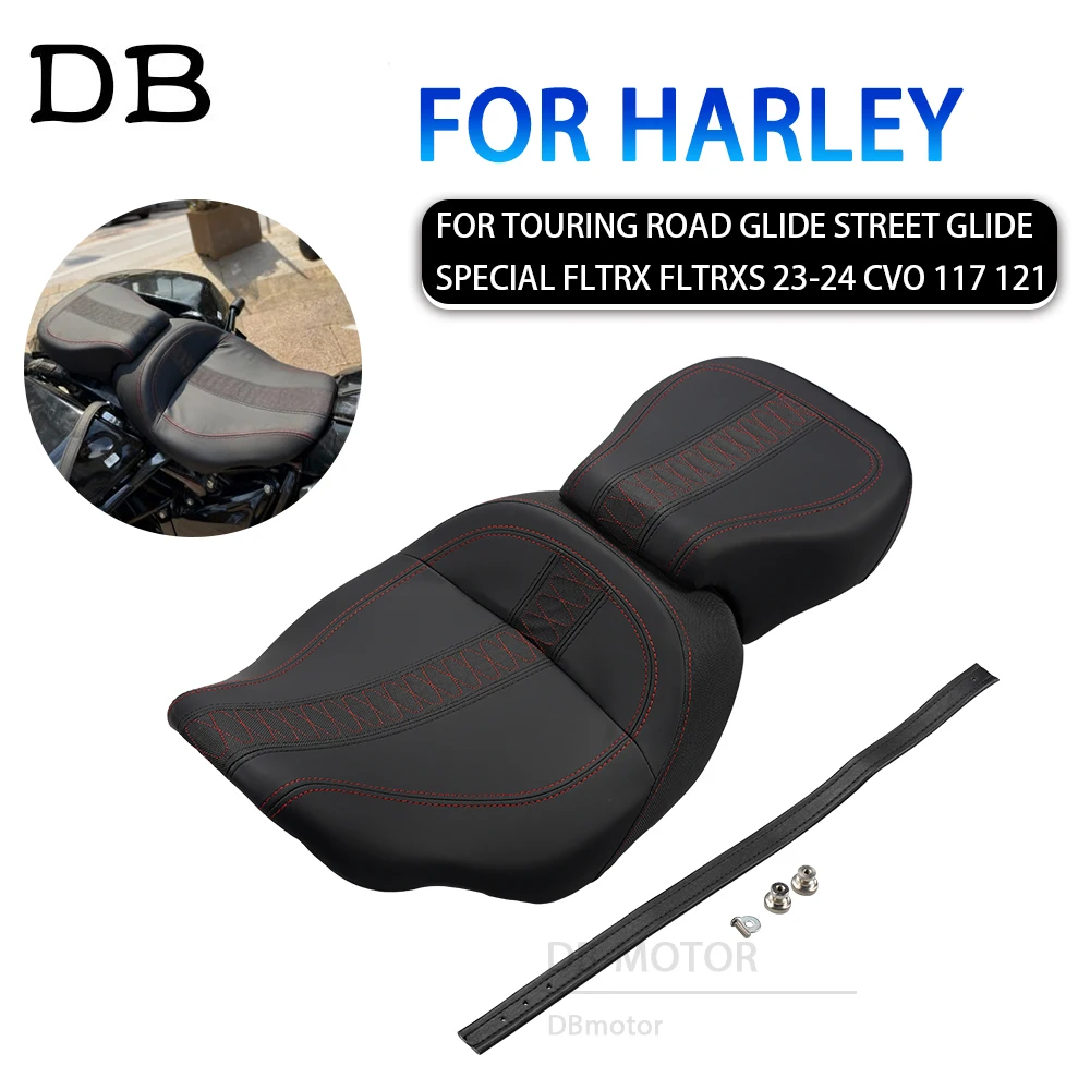 

New Motorcycle Seat Front Rear Driver Passenger Cushions Seat For Harley Touring Road Glide Street Glide Special FLTRX 2023 2024