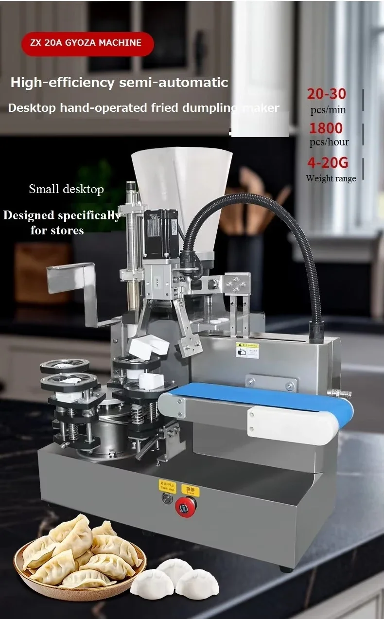 Commercial Gyoza Empanada Samosa Stuffing-filling Wrapper-making Machine Automatic Desktop Gyoza Dumpling Machine