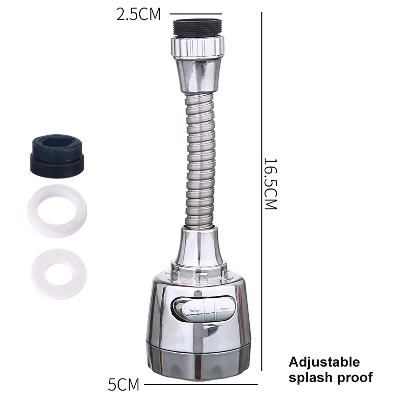 물튀김 방지 수도꼭지 헤드 샤워 디퓨저, 2 가지 모드 수도꼭지 통풍기, 360 회전식 깍지 조절 가능 부스터 수도꼭지, 주방 액세서리