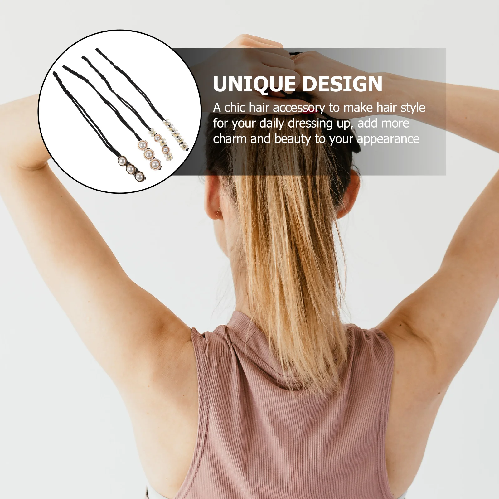 

4Pcs Hair Donut Bun Maker Secure Hair Bun Holder for All Day Hold Ideal for Women Ladies Styling Sponge Tool Easy to Use in