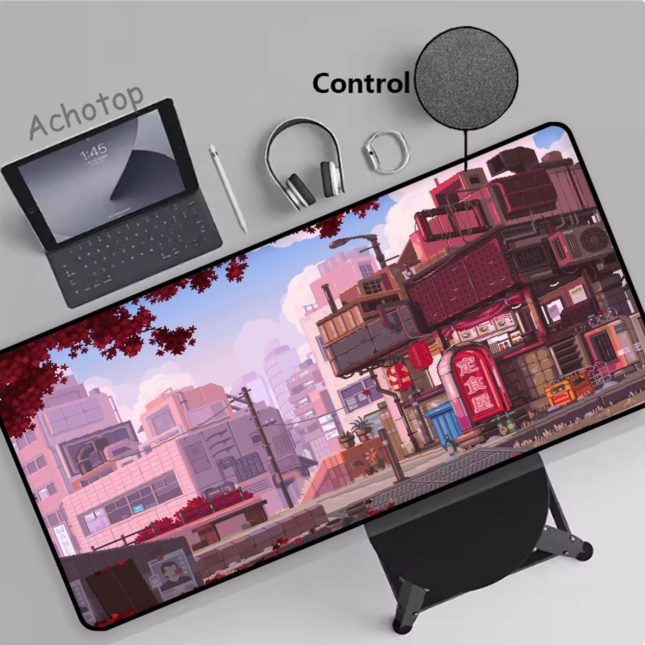 

Large Mouse Mat Laptop Mouse Carpet Game Carpet Keyboard Pads Gamer Desk Mat Pixel Art Urban Street Control Gaming Mouse Pad