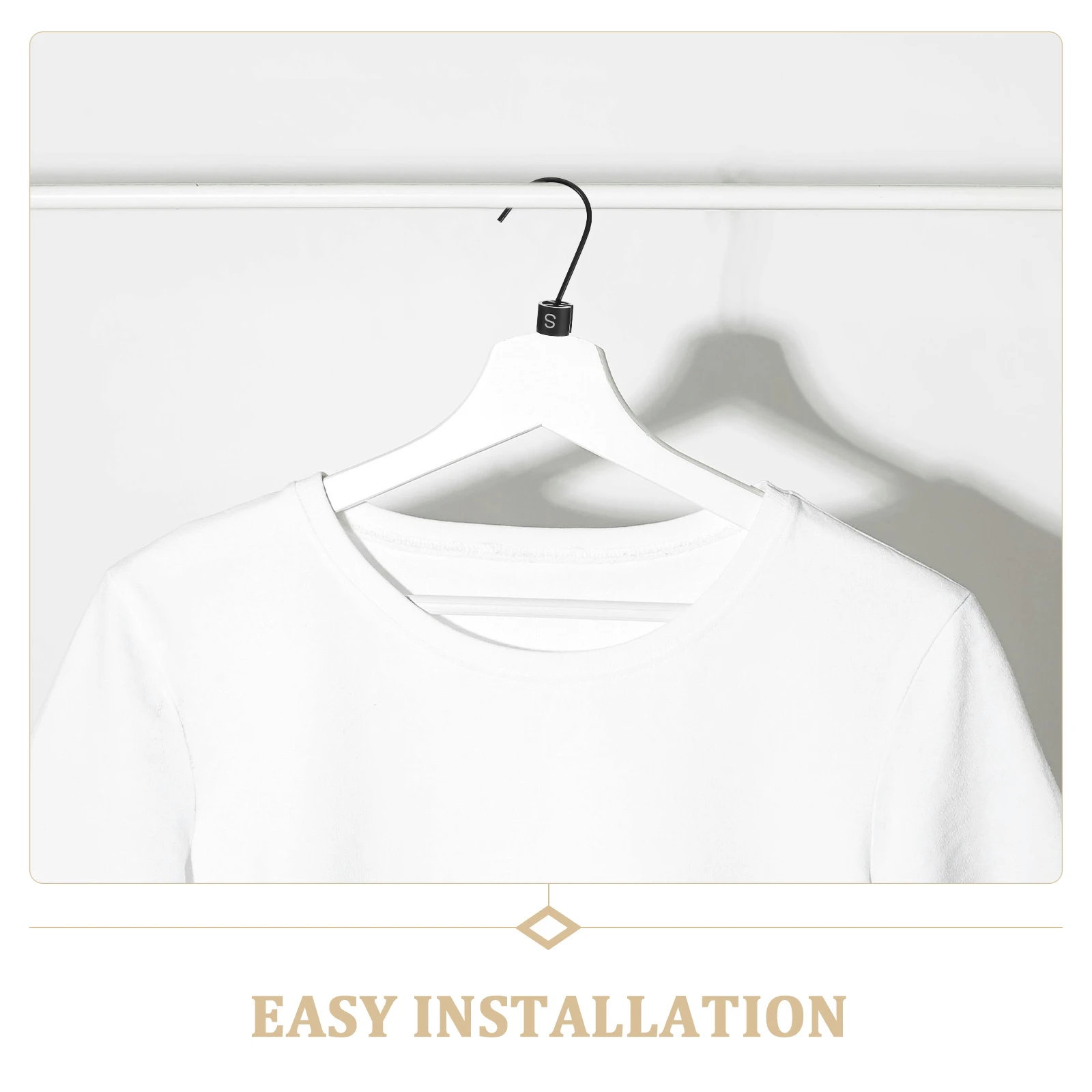 

200Pcs Round Hanger Size Markers Plastic Tags for Pants Shirts Clothing Stores Efficient Organization Clothes Hanger Markers